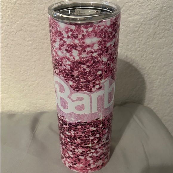 Other - Pink Barbie tumbler.